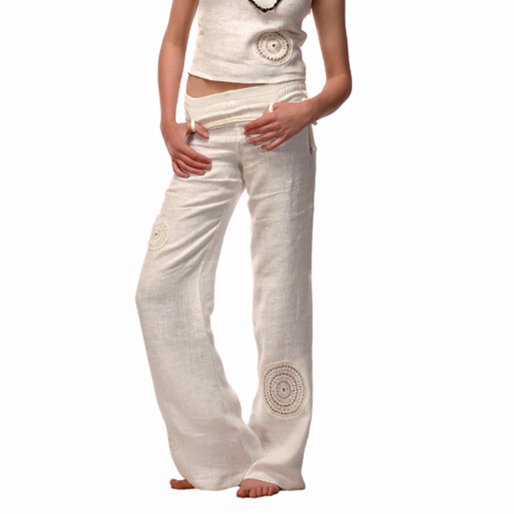 ORGANIC LINEN LONG PANTS MADE IN EUROPE